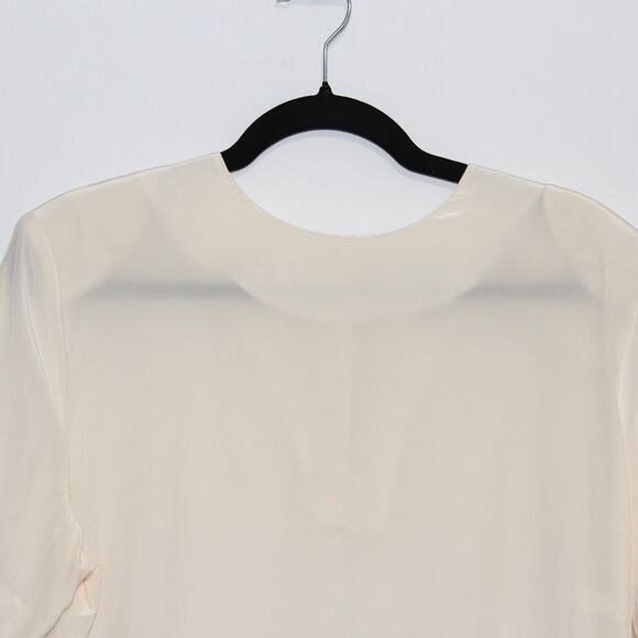 Vintage 100% Silk Kasper & Company A.S.L Blouse Size 14 Cream - Picture 3 of 8